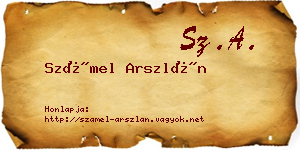 Számel Arszlán névjegykártya